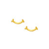 TOMEI Lusso Italia Smiley Sign Earrings, Yellow Gold 916