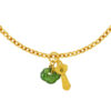 TOMEI Nephrite Ruyi Charm, Yellow Gold 999