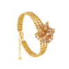 TOMEI Lusso Italia Tri-Tone Floral Bracelet, Yellow Gold 916