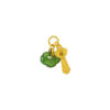 TOMEI Nephrite Ruyi Charm, Yellow Gold 999