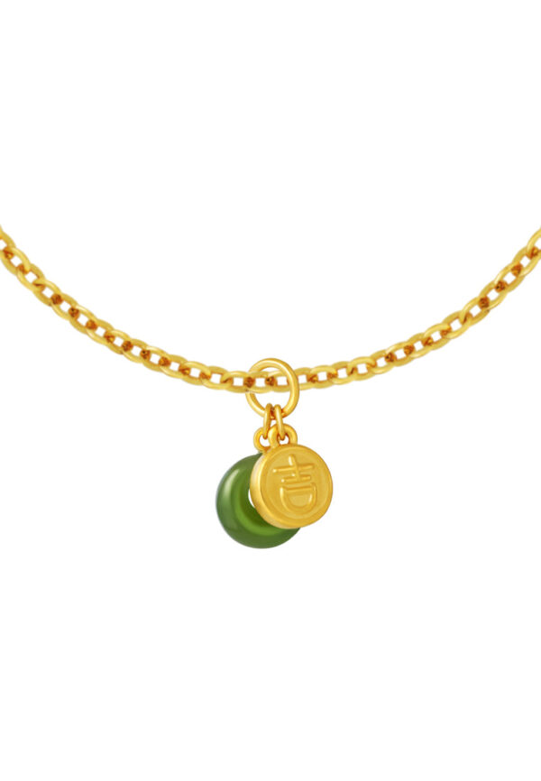 TOMEI Nephrite Ji-Zi Charm, Yellow Gold 999