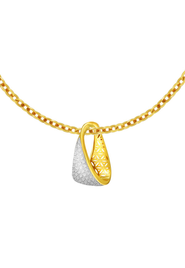TOMEI Diamond Cut Collection Pendant, Yellow Gold 916
