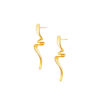 TOMEI Anastasia Wave-Like Earrings, Yellow Gold 916