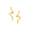 TOMEI Anastasia Wave-Like Earrings, Yellow Gold 916