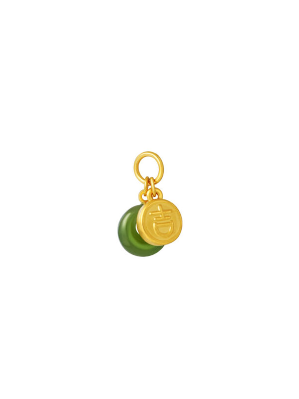 TOMEI Nephrite Ji-Zi Charm, Yellow Gold 999
