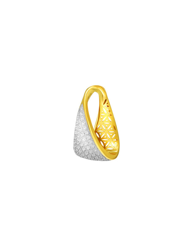 TOMEI Diamond Cut Collection Pendant, Yellow Gold 916