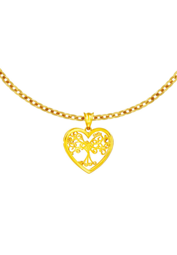 TOMEI Lusso Italia Love Tree Pendant, Yellow Gold 916