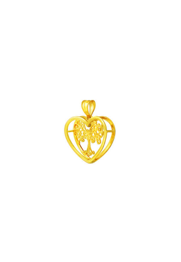 TOMEI Lusso Italia Love Tree Pendant, Yellow Gold 916