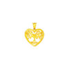 TOMEI Lusso Italia Love Tree Pendant, Yellow Gold 916