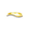 TOMEI Diamond Cut Collection Wavy Ring, Yellow Gold 916