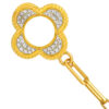 TOMEI Diamond Cut Collection Flower Bracelet, Yellow Gold 916