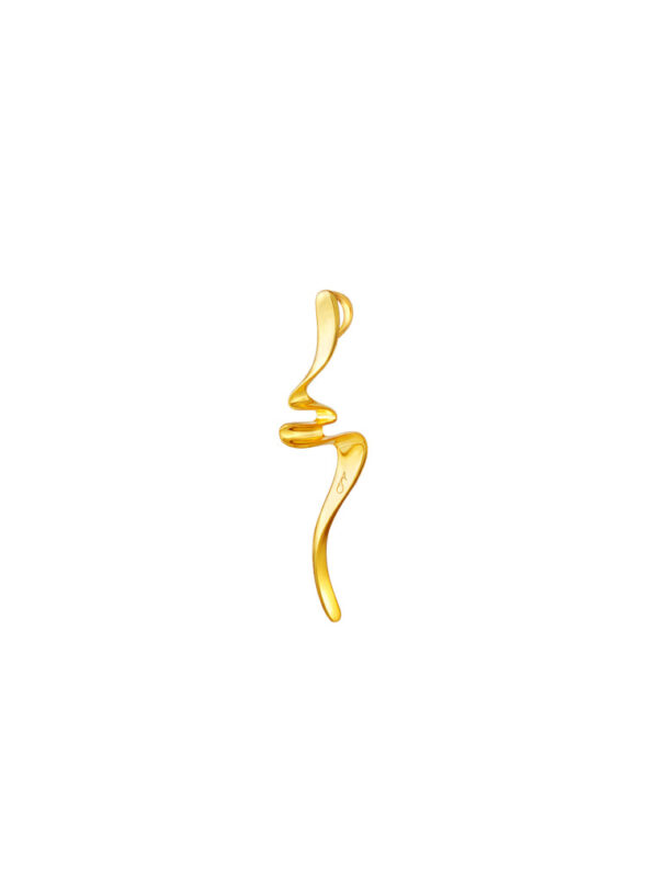 TOMEI Anastasia Wave-Like Pendant, Yellow Gold 916