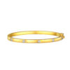 TOMEI Diamond Cut Collection Bangle, Yellow Gold 916