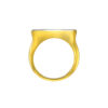 TOMEI Diamond Cut Collection Criss Cross Ring, Yellow Gold 916