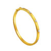 TOMEI Diamond Cut Collection Bangle, Yellow Gold 916