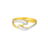 TOMEI Dual-Tone Ring, Yellow Gold 916