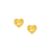 TOMEI Heart Earrings, Yellow Gold 916