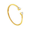 TOMEI Diamond Cut Collection Bangle, Yellow Gold 916