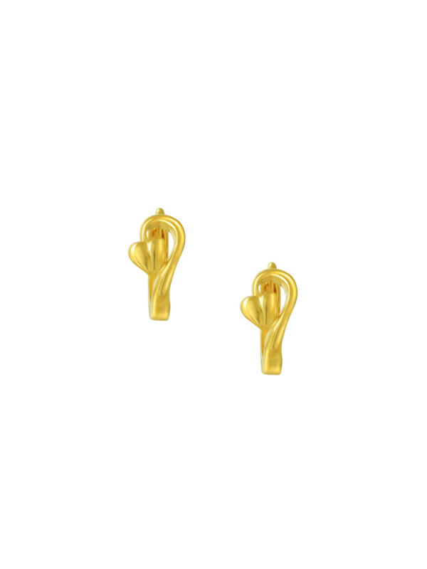 TOMEI Lovely Loop Earrings, Yellow Gold 916