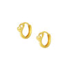 TOMEI Lovely Loop Earrings, Yellow Gold 916