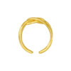 TOMEI Knotted Open Ring, Yellow Gold 916