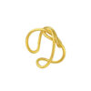 TOMEI Knotted Open Ring, Yellow Gold 916