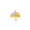TOMEI Chomel Collection Umbrella Charm, Yellow Gold 916