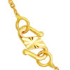 TOMEI Lasered Rugby Necklace, Yellow Gold 916