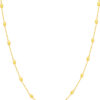 TOMEI Lasered Rugby Necklace, Yellow Gold 916
