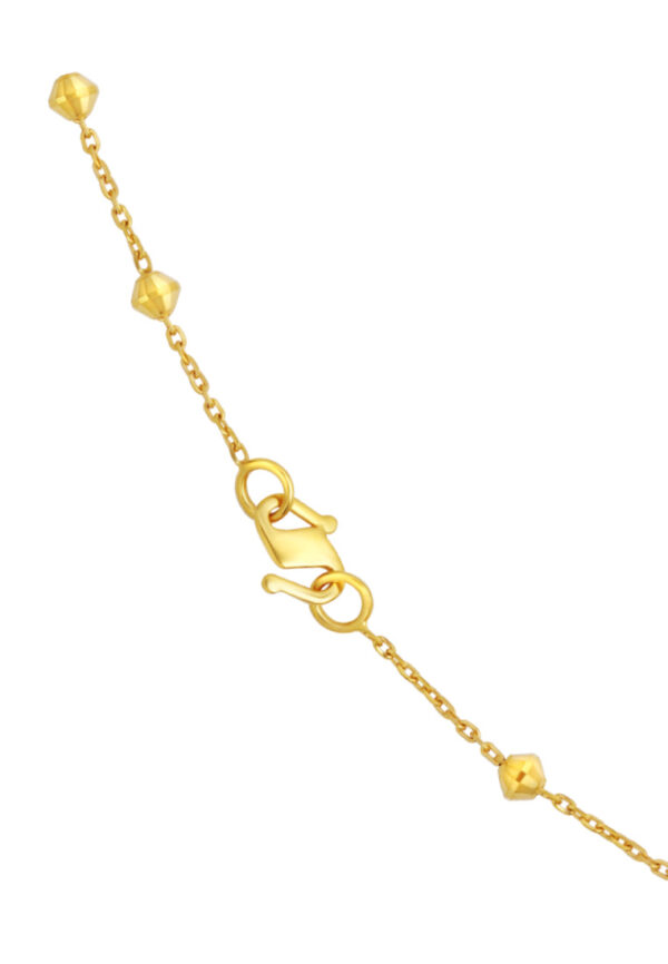 TOMEI Lasered Ball Necklace, Yellow Gold 916