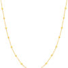 TOMEI Lasered Ball Necklace, Yellow Gold 916