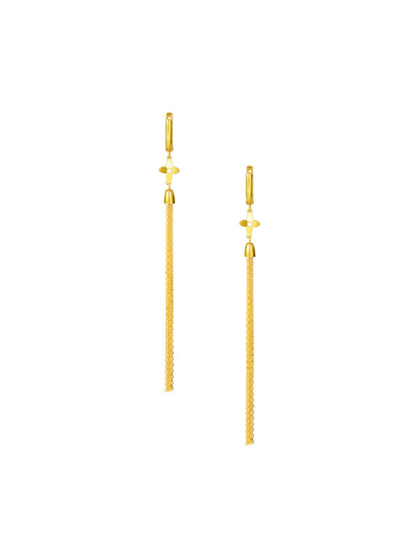 TOMEI Lusso Italia Tassel Earrings, Yellow Gold 916