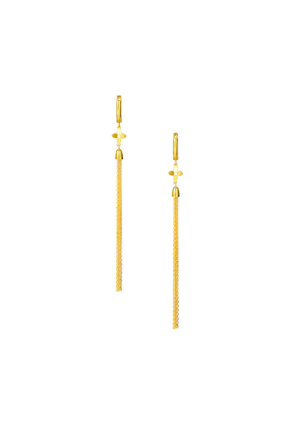 TOMEI Lusso Italia Tassel Earrings, Yellow Gold 916