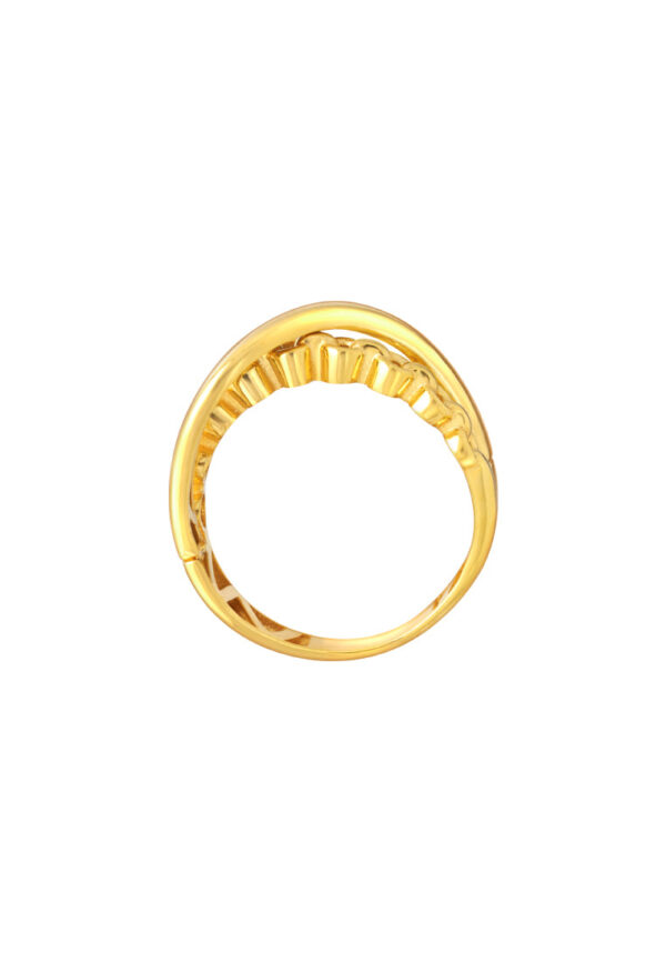 TOMEI Lusso Italia Intercross Ring, Yellow Gold 916