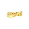 TOMEI Lusso Italia Intercross Ring, Yellow Gold 916