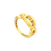 TOMEI Lusso Italia Buckle Concept Ring, Yellow Gold 916