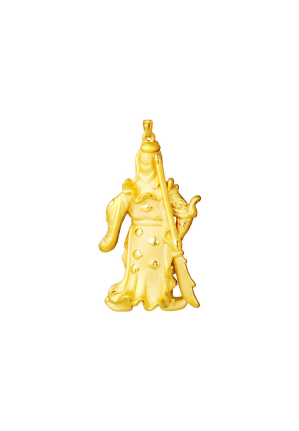 TOMEI Guan Gong/Lord Guan Pendant, Yellow Gold 999