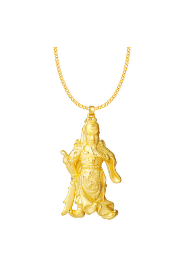 TOMEI Guan Gong/Lord Guan Pendant, Yellow Gold 999
