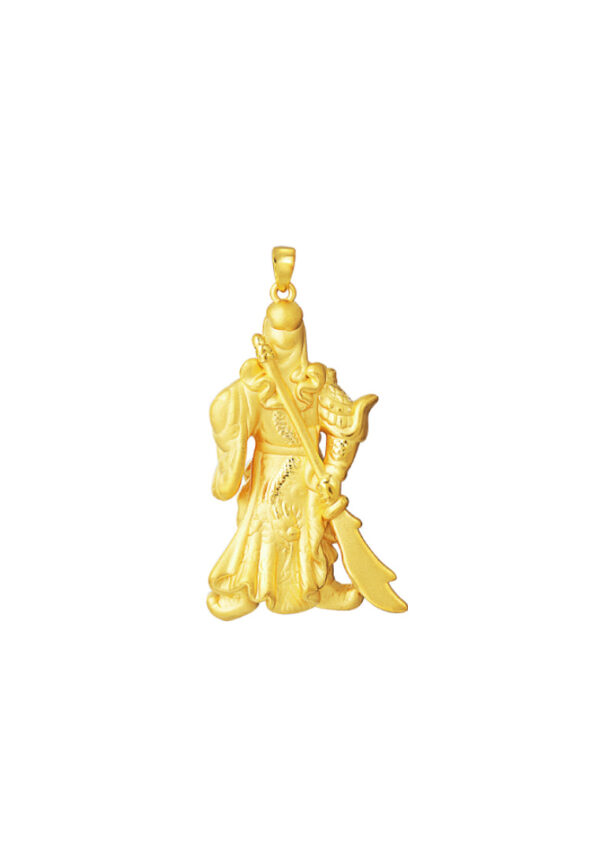 TOMEI Guan Gong/Lord Guan Pendant, Yellow Gold 999