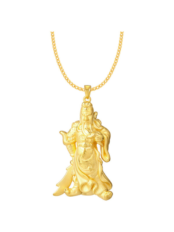 TOMEI Guan Gong/Lord Guan Pendant, Yellow Gold 999