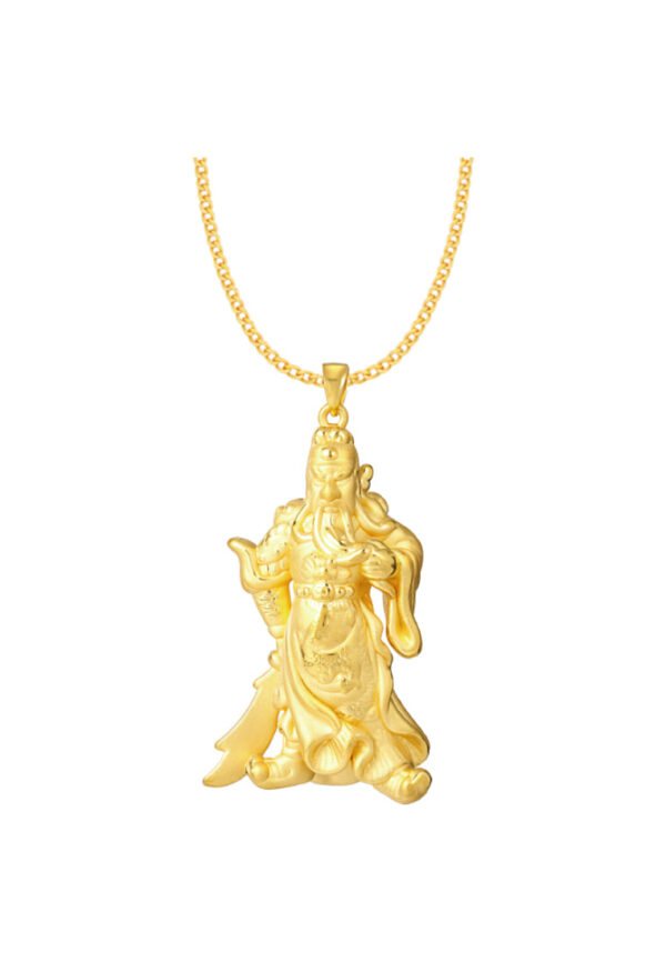 TOMEI Guan Gong/Lord Guan Pendant, Yellow Gold 999