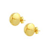 TOMEI Lusso Italia Glowing Button Earrings, Yellow Gold 916