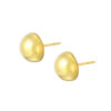 TOMEI Lusso Italia Glowing Button Earrings, Yellow Gold 916
