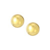 TOMEI Lusso Italia Glowing Button Earrings, Yellow Gold 916
