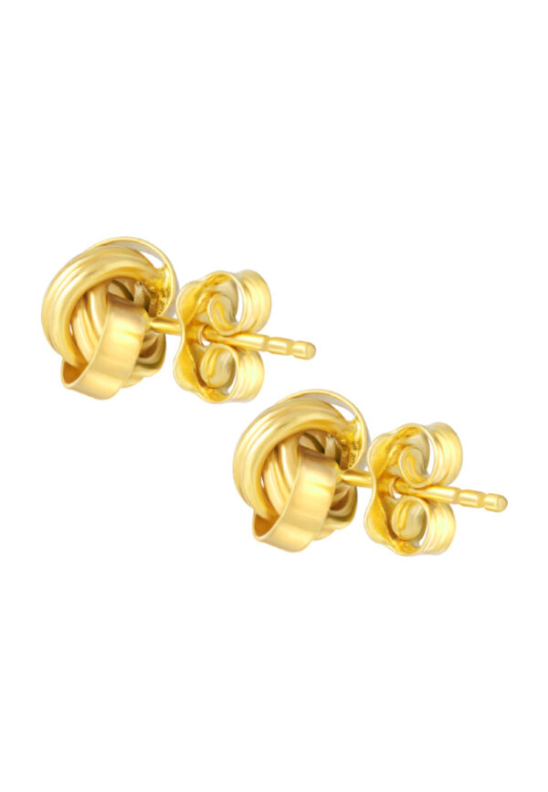 TOMEI Lusso Italia Rounded Knot Earrings, Yellow Gold 916