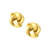 TOMEI Lusso Italia Rounded Knot Earrings, Yellow Gold 916