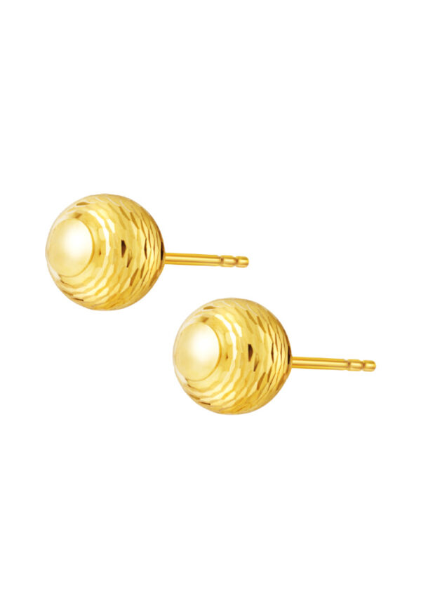 TOMEI Lusso Italia Dazzling Ball Earrings, Yellow Gold 916