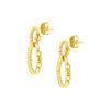 TOMEI Lusso Italia Twist Dangle Earrings, Yellow Gold 916