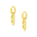 TOMEI Lusso Italia Twist Dangle Earrings, Yellow Gold 916
