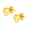 TOMEI Lusso Italia Tri-Rings Earrings, Yellow Gold 916